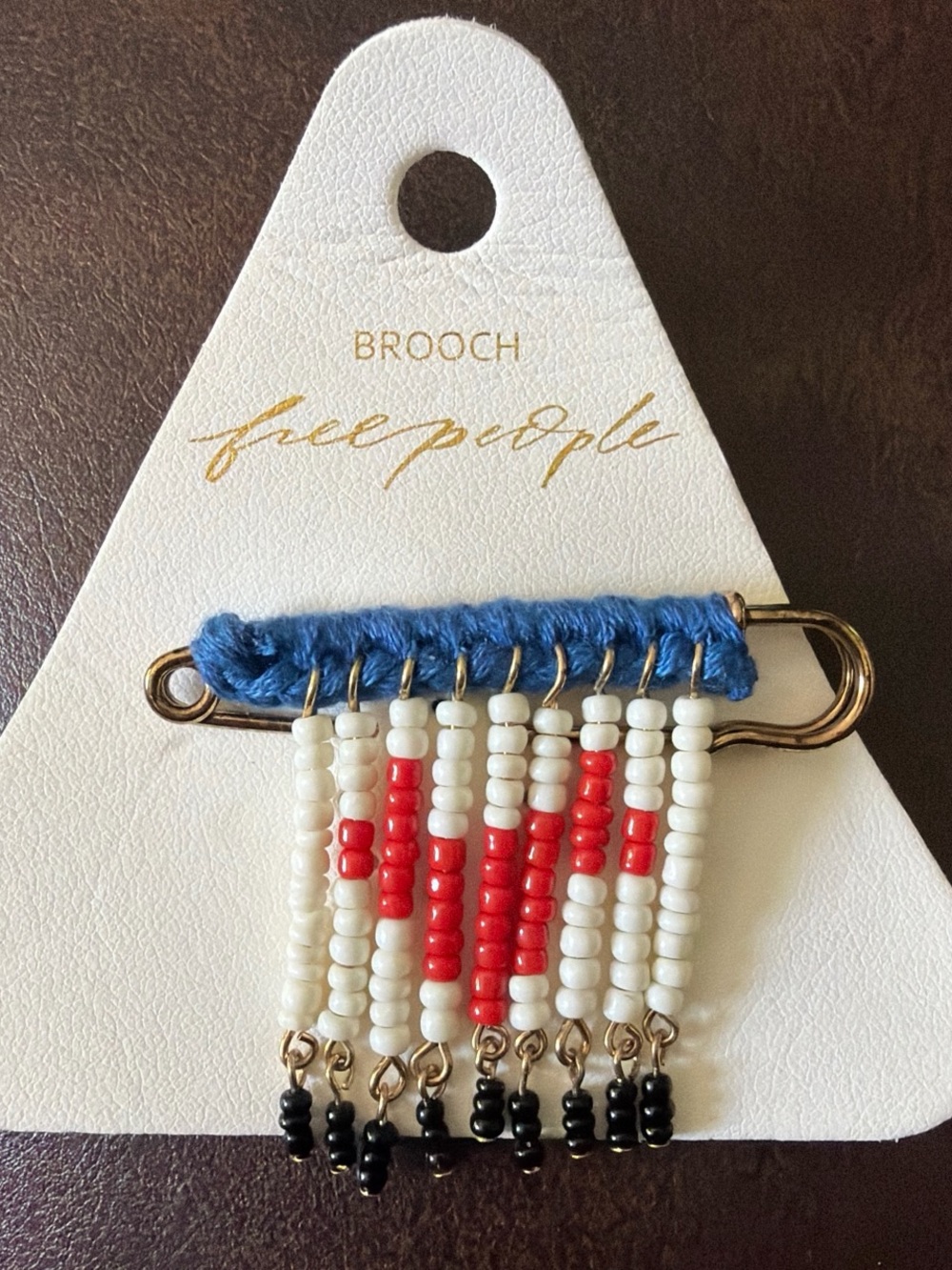 NEW Free People Bead Baby Brooch